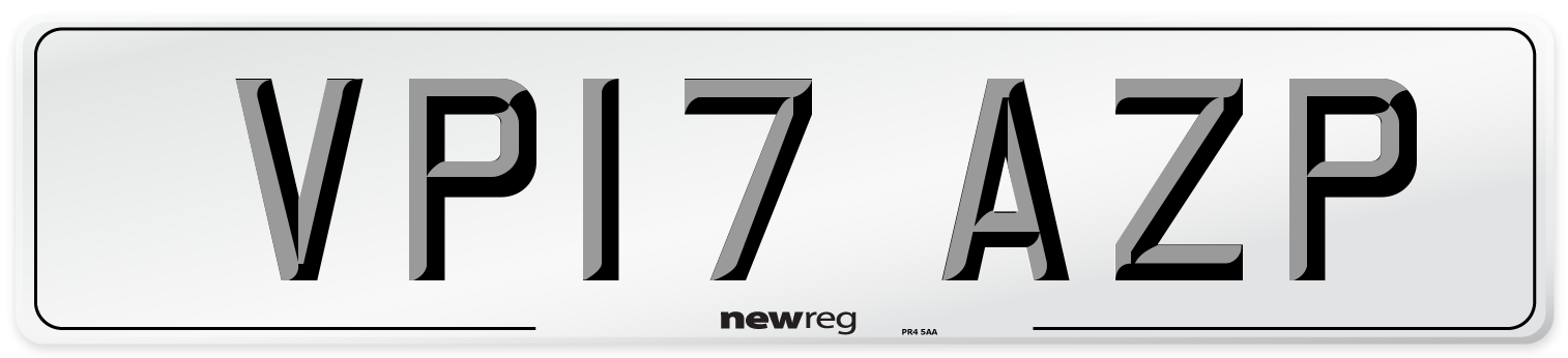 VP17 AZP Number Plate from New Reg